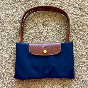 Longchamp Navy Le Pliage Shoulder Bag